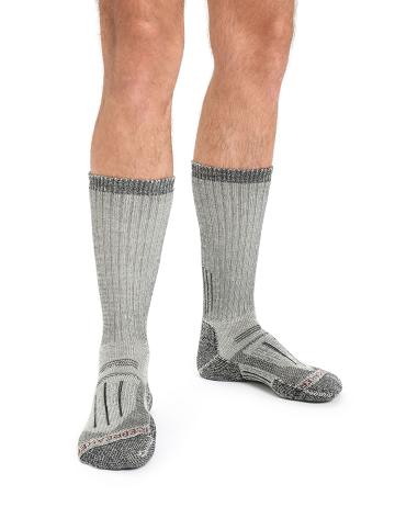 Pánské Ponožky Icebreaker Merino Mountaineer Mid Calf Šedé | CZ 1910OKIR